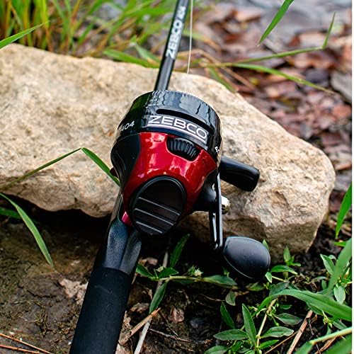 Zebco 404 Spincast Reel and 2-Piece Fishing Rod Combo, Durable Fiberglass Rod with EVA Handle, QuickSet Anti-Reverse Reel with Built-In Bite Alert, Pre-Spooled - Image 7