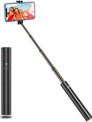 Vproof Monopod Selfie Stick Bluetooth, Lightweight Monopod Aluminum All in One Extendable Monopod Compact Design, Compatible with iPhone 14 Pro Max/14 Pro/14/14 Plus, Galaxy S22