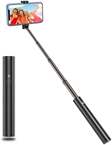 Vproof Monopod Selfie Stick Bluetooth, Lightweight Monopod Aluminum All in One Extendable Monopod Compact Design, Compatible with iPhone 14 Pro Max/14 Pro/14/14 Plus, Galaxy S22